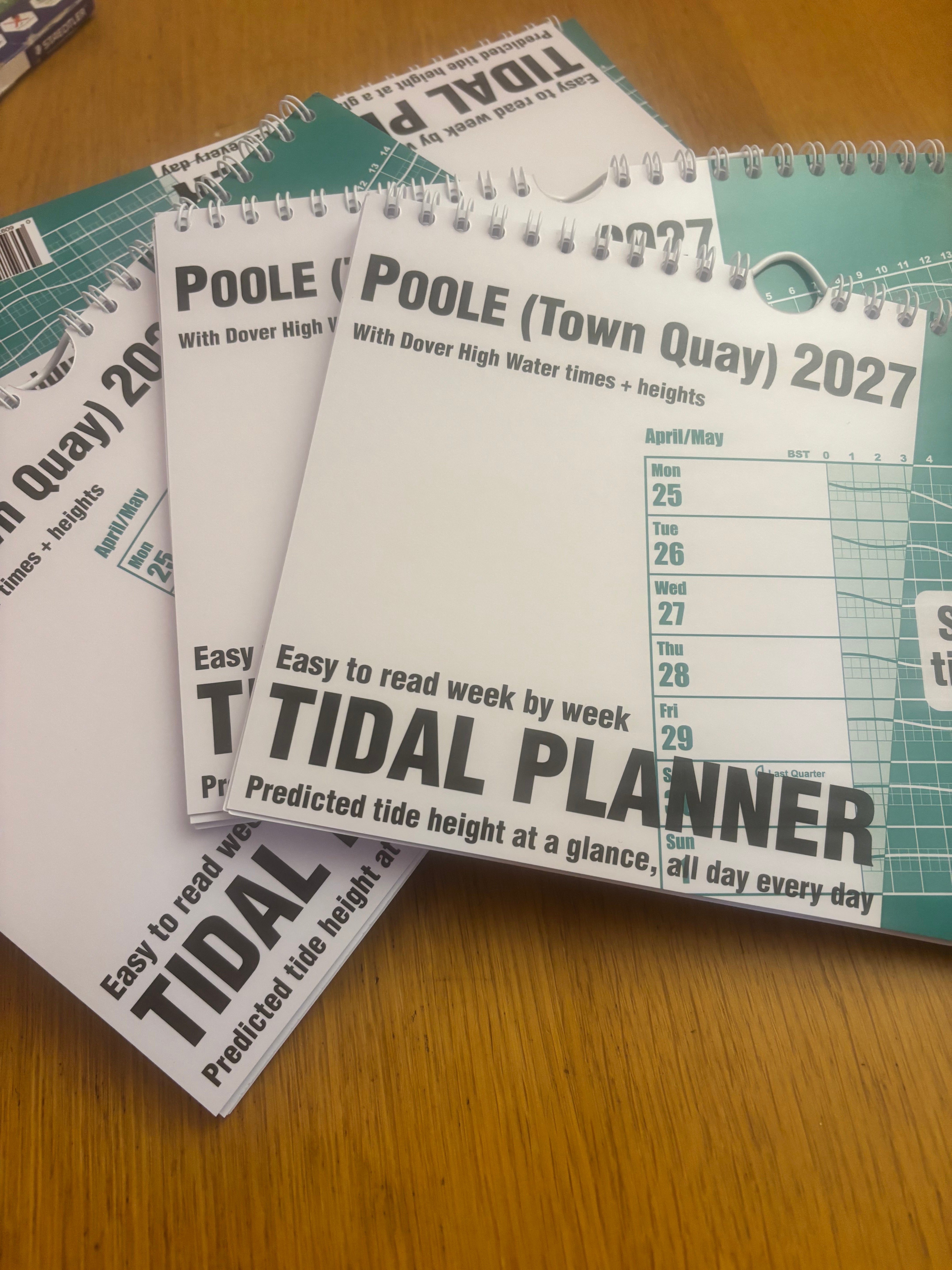 Poole Harbour Tidal Planner 2027