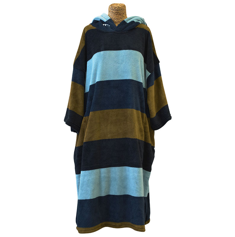 Changing towel blue and brown microfibre adult size
