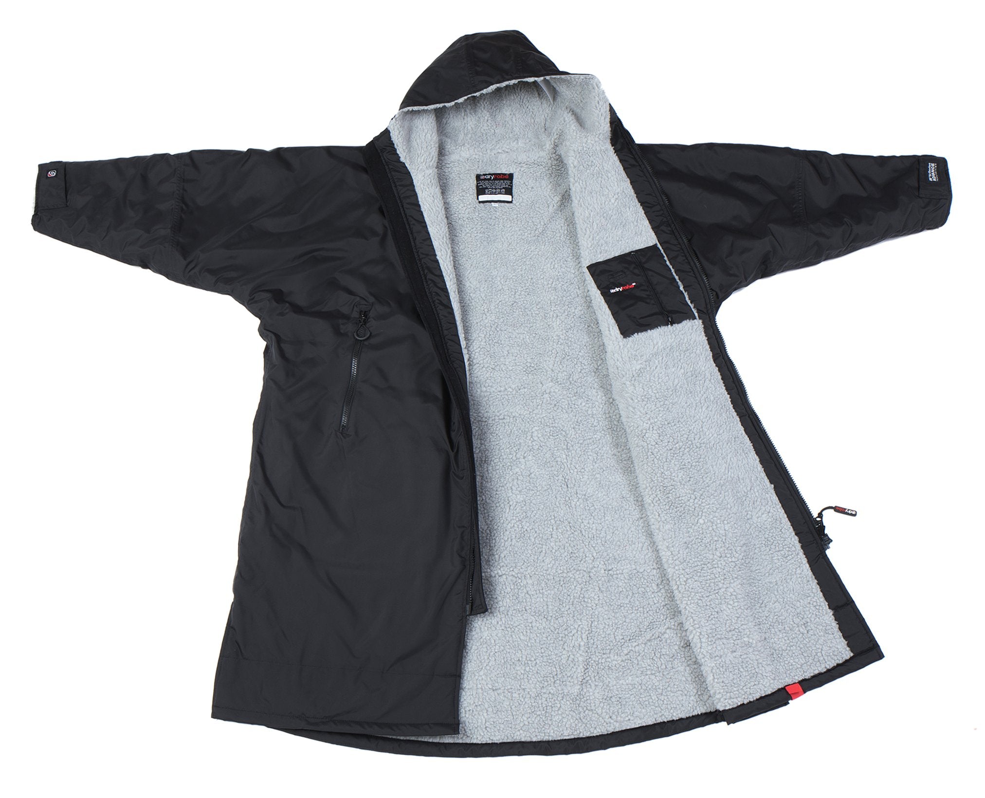Dryrobe Long Sleeve Black Grey